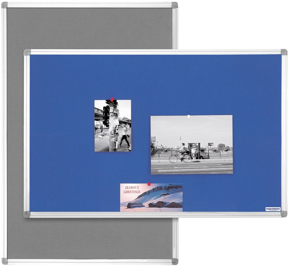Produktbild Magnetoplan Textilboard blau 900 x 600 mm