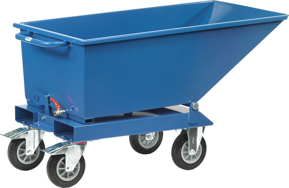 Produktbild FETRA Muldenkipper 500kg 250l Ablasshahn