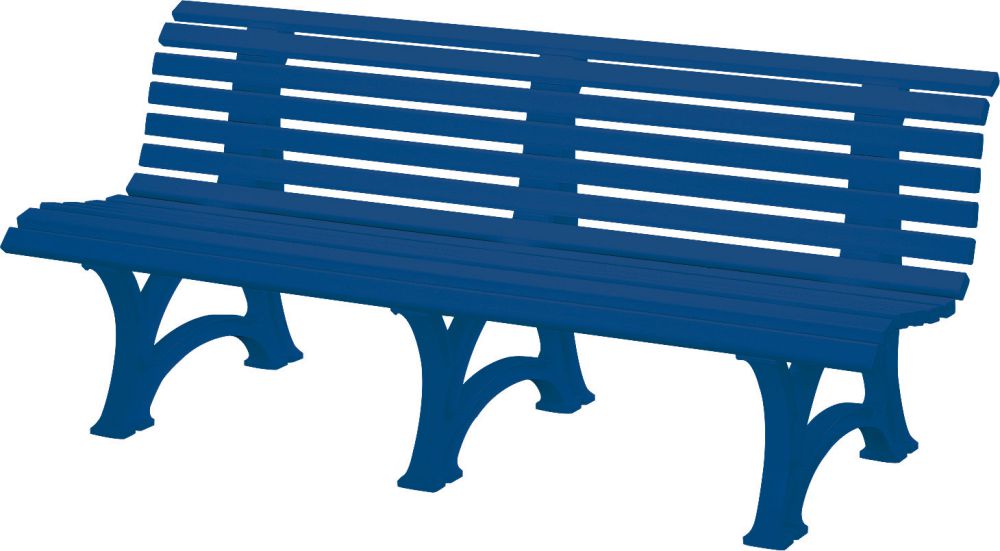 Produktbild Blome Bank Mod. Borkum 4 Sit blau 200 cm