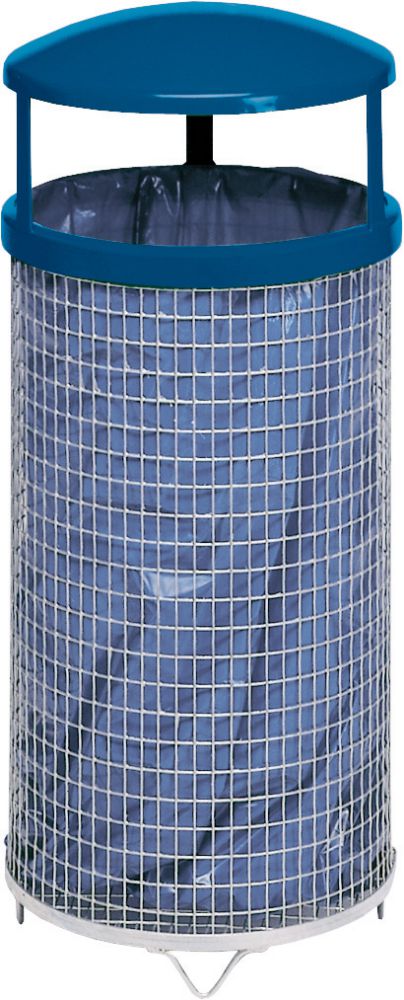 Produktbild Var Abfallsammler Drahtkorb 75 l Kopfteil blau