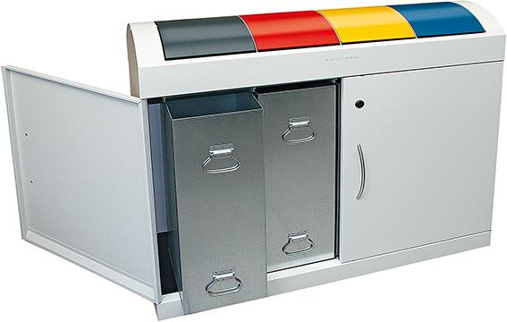 Produktbild Stumpf Wertstoffsammler TD4x45 l975x1100x320mm grau