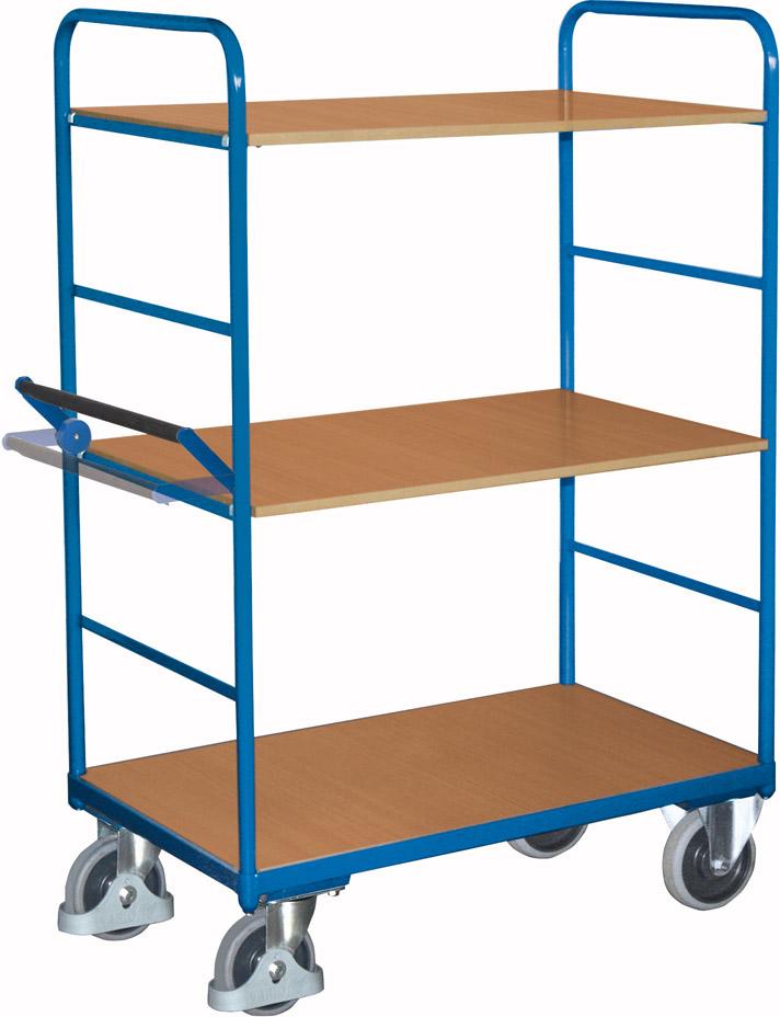 Produktbild Etagenwagen mit Totmannbremse RAL 5010 enzianblau