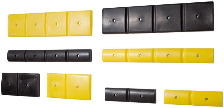 Produktbild Asecos Eck-Schutzprofil 500 breit PE schwarz VE 2 bild 1