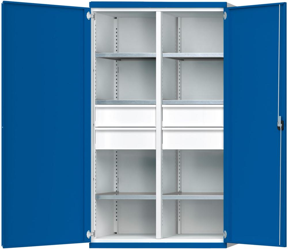 Produktbild Anke Schwerlastschrank 1950x1085x630mm 6 Fachböden 4 Schubladen