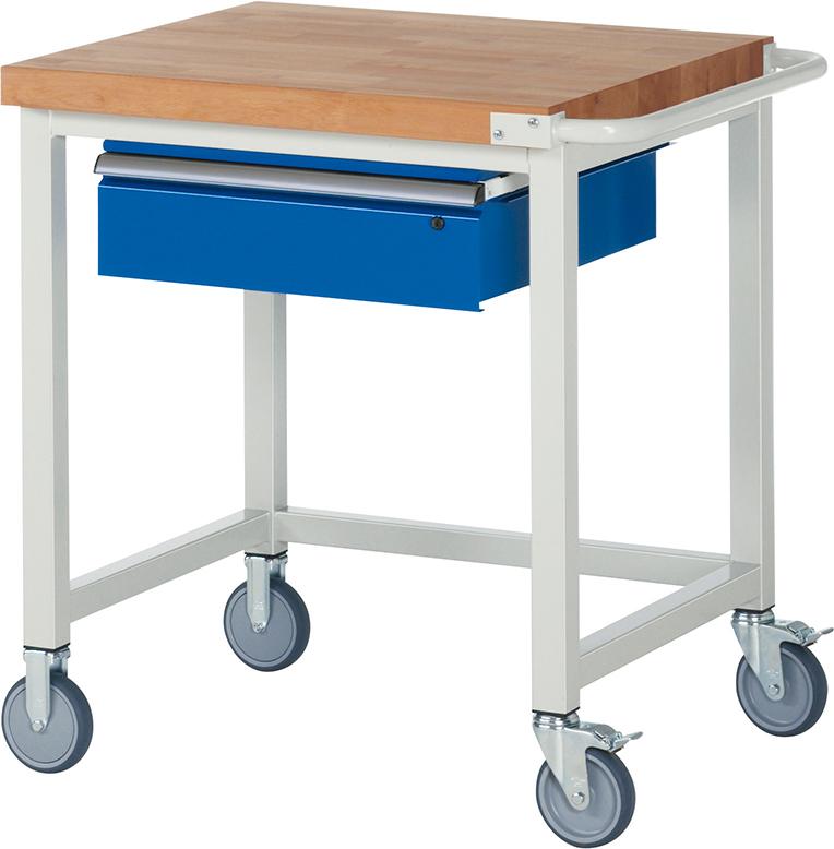 Produktbild Rau Fahrbare Werkbank Modell 8001 Buche-Massiv 750 x 700 x 880 mm