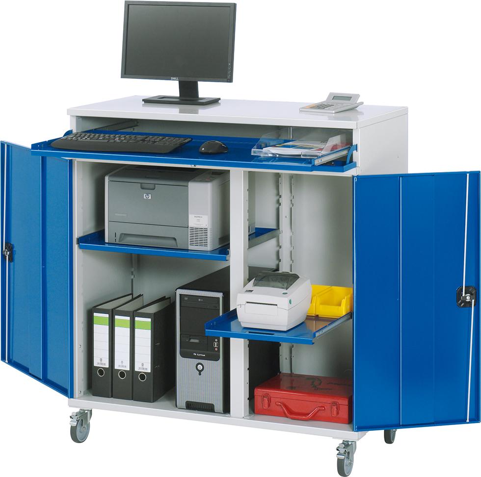 Produktbild RAU Computer-Schrank 1100x520x1185 7035/5010