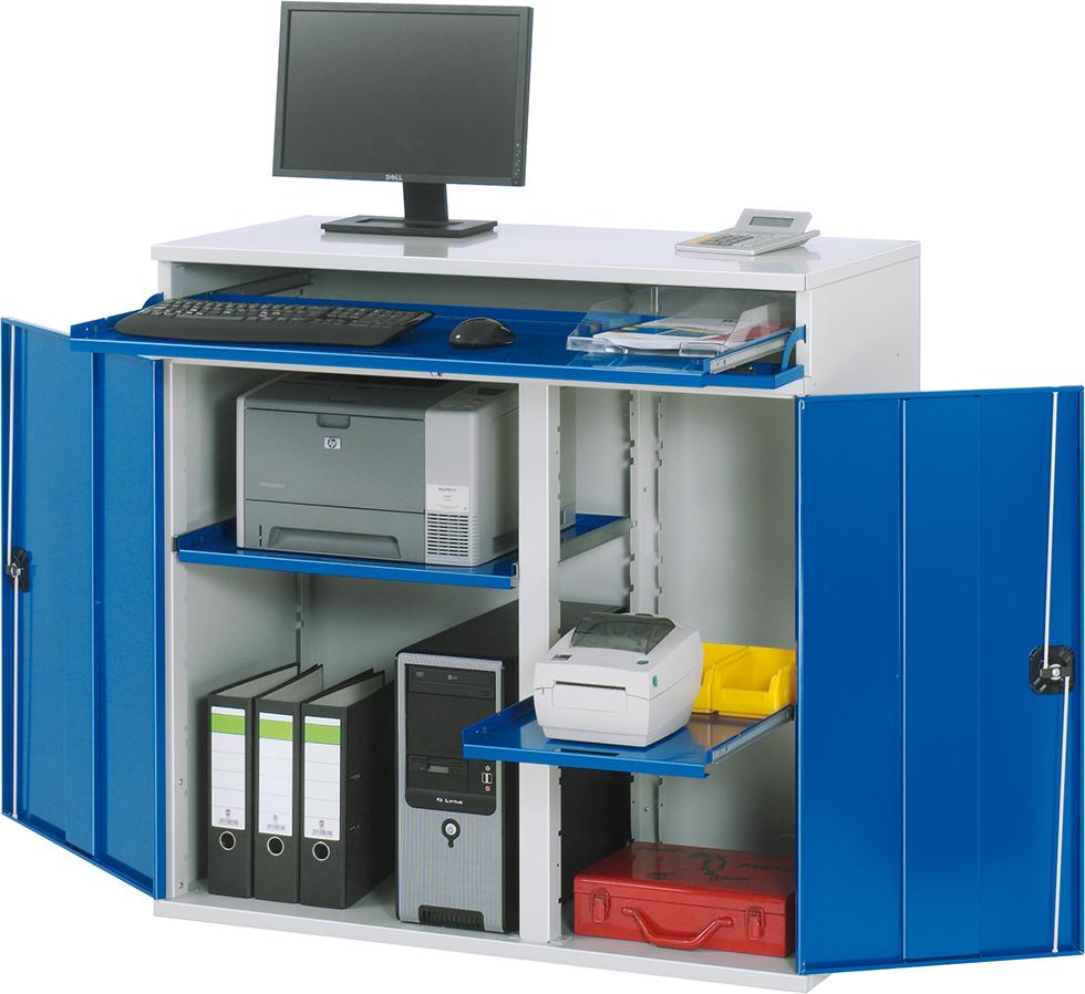 Produktbild RAU Computer-Schrank 1100x520x1060 7035/5010