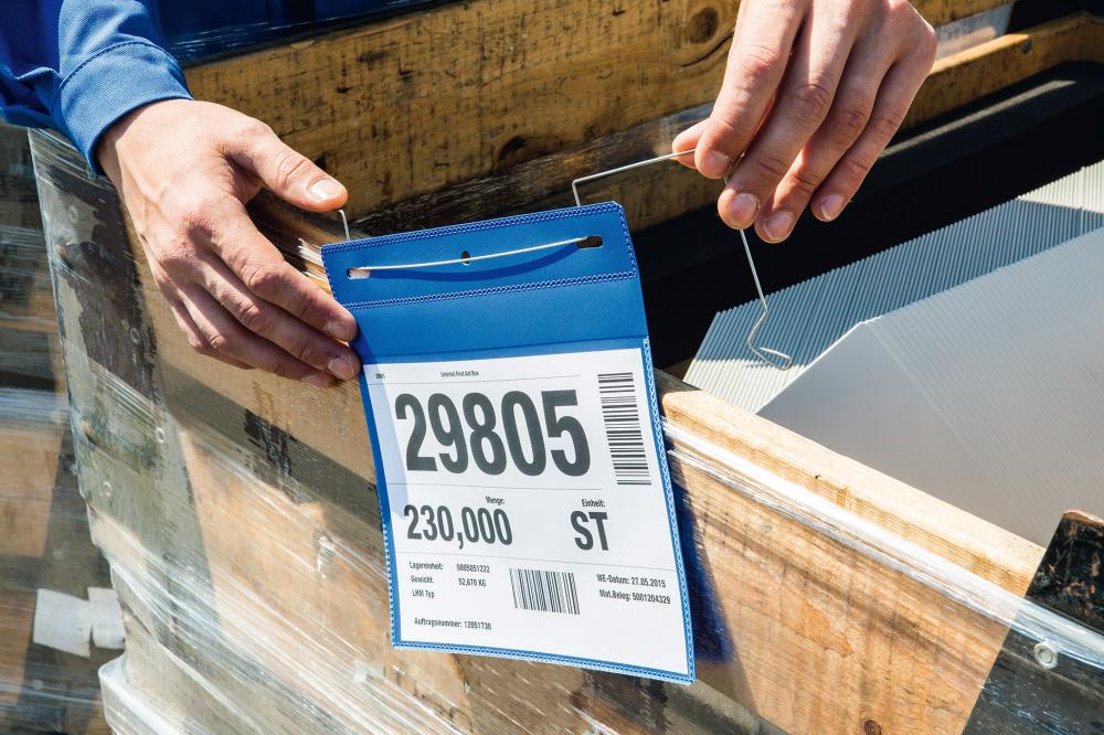 Produktbild Drahtbügeltasche A4 quer für Aufsatzrahmen, VE 50 bild 2