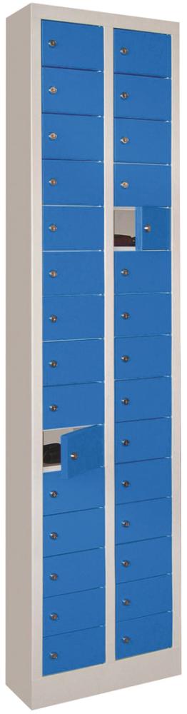 Produktbild Pavoy Kleinfachschrank 30 Fächer Türen glatt, 7035