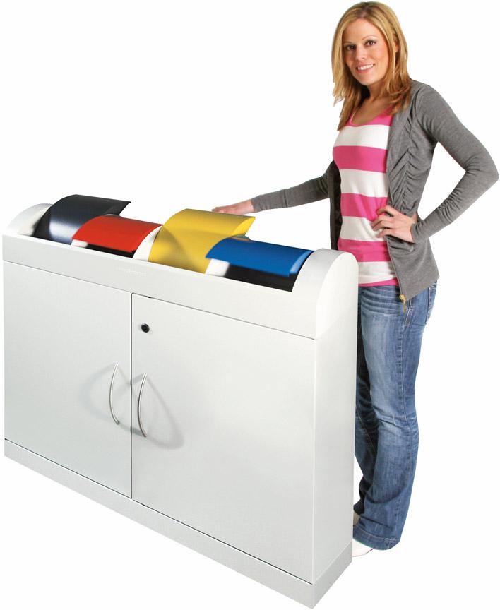 Produktbild Stumpf Wertstoffsammler TD3x45 l975x860x320mm braun-V2A bild 3