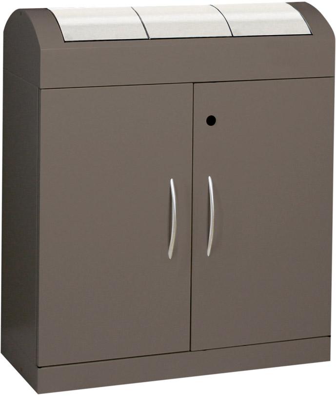 Produktbild Stumpf Wertstoffsammler TD3x45 l975x860x320mm braun-V2A bild 3