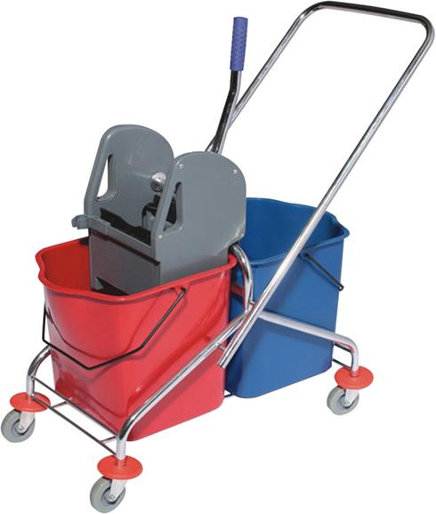 Produktbild Doppelfahreimer chrom 2x17l m.Presse