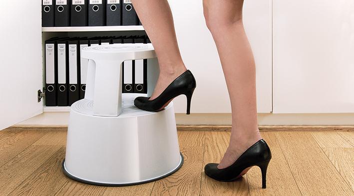 Produktbild Rollhocker Step Kst., weiß bild 2