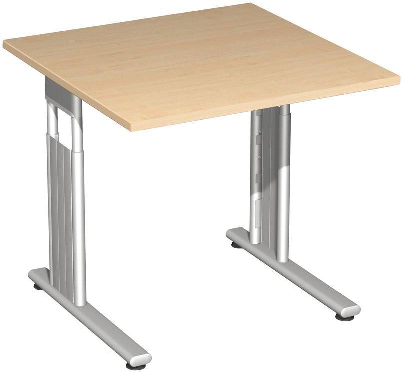Produktbild Geramöbel Schreibtisch C Flex Buche800x800x680-820 Buche/Si.