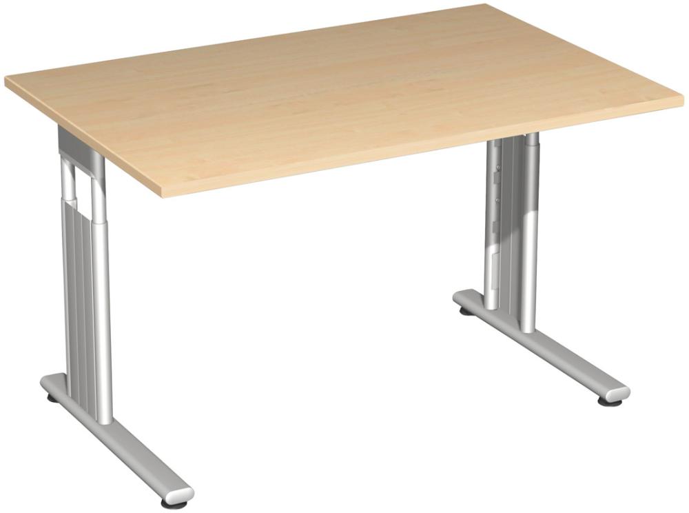 Produktbild Geramöbel Schreibtisch C Flex Weiß 1200x800x680-820 Weiß