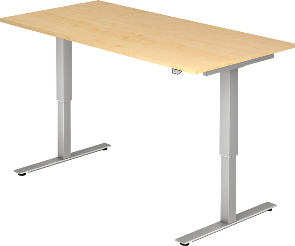 Produktbild Hammerbacher Schreibtisch XDSM 12 1600x800 Nussbaum/silber