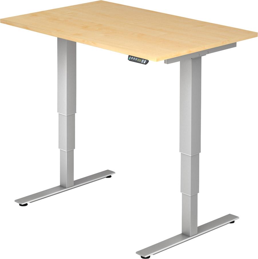 Produktbild Hammerbacher Schreibtisch Grau höhenverstellbar 720 bis 1190 mm