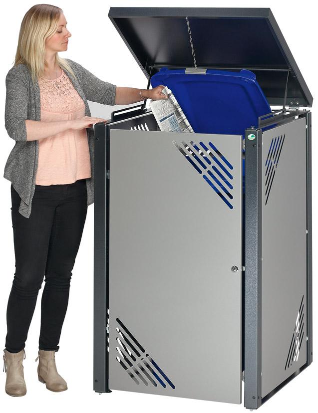 Produktbild Var Müllbehälterschrank MBS 1, silber