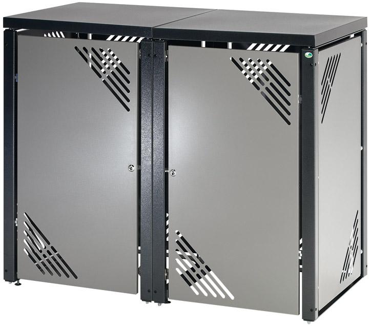 Produktbild Var Müllbehälterschrank Ergänzung MBSE 3, silber bild 2