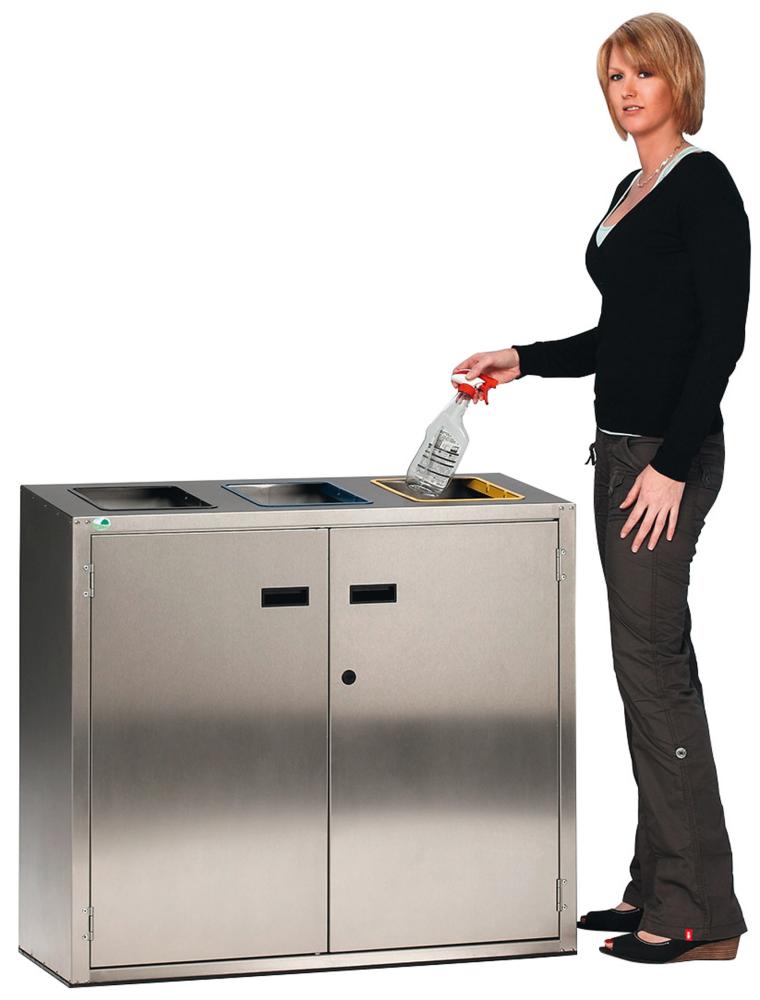 Produktbild Var Wertstoffsortiersystem 270 Liter Edelstahl bild 3