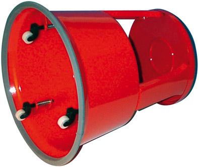 Produktbild Rollhocker Metall rot bild 2