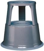 Produktbild Rollhocker Metall grau