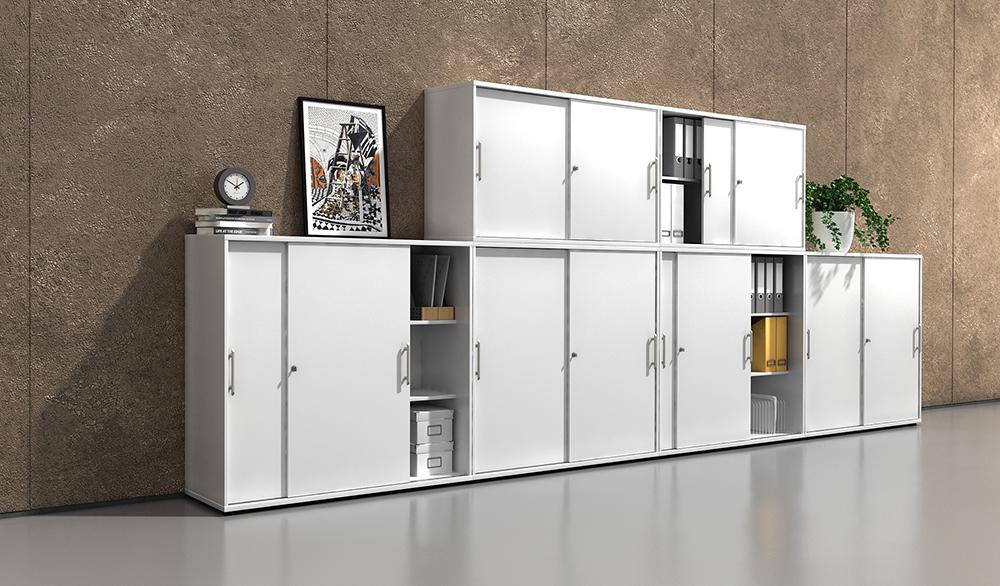 Produktbild Hammerbacher Schiebetürenschrank Nu/Nu3 Ordnerhöhen bild 3