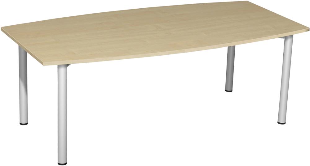 Produktbild Geramöbel Konferenztisch faßförmig 2000x800/1200x720mm Ahorn bild 1