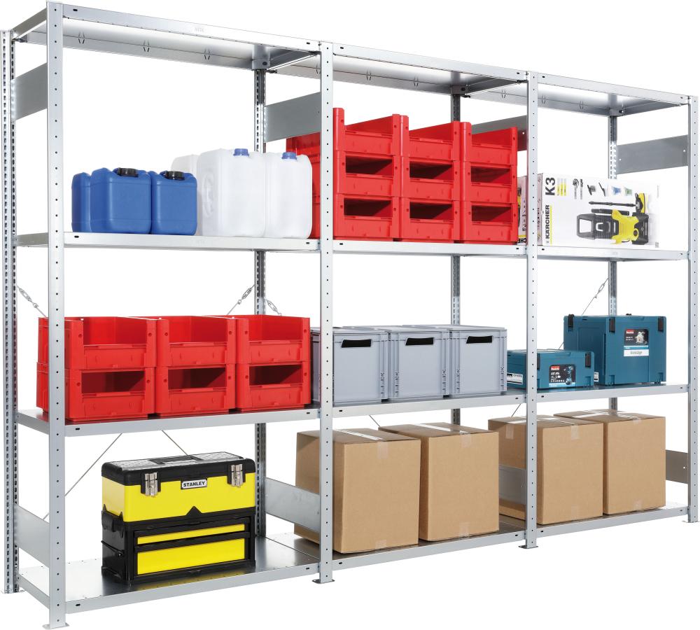 Produktbild Steckregal Grundfeld 2000 x 1000 x 600 mm verzinkt