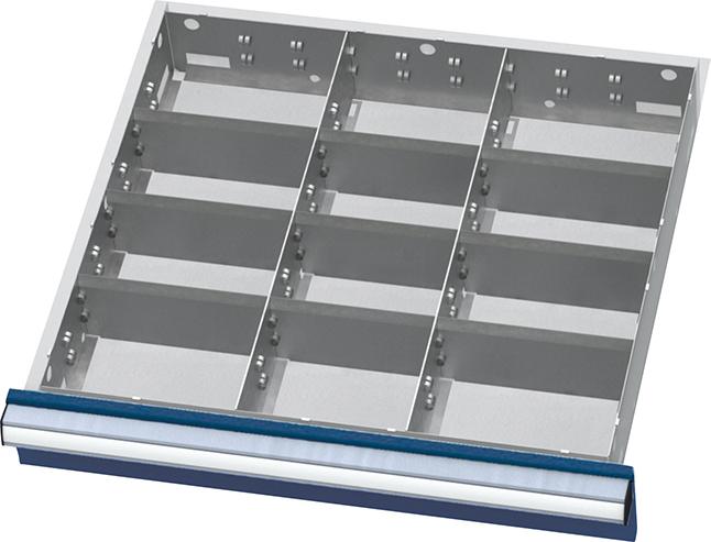 Produktbild Forum Metalleinteilungen FS6 200/175mm 12 Fächer für Schubladen bild 1