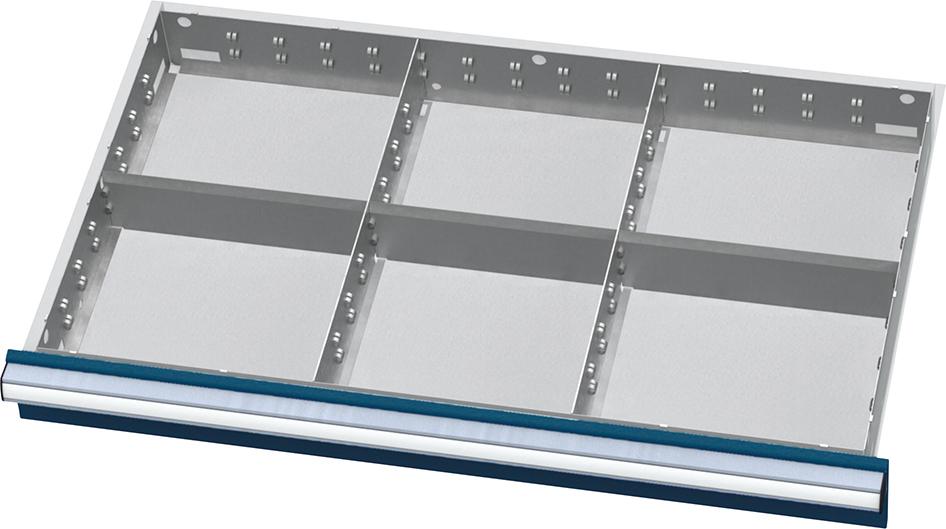 Produktbild Forum Metalleinteilungen FS9 150/175mm 6 Fächer für Schubladen