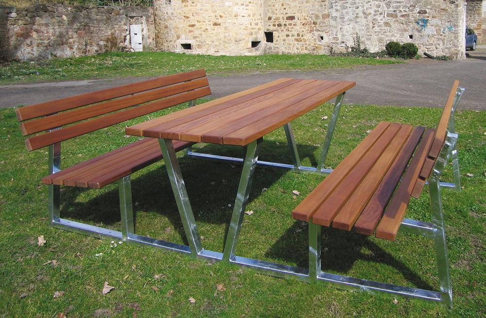 Produktbild Lignit Bank Tisch Bank Hartholz lackiert bild 1