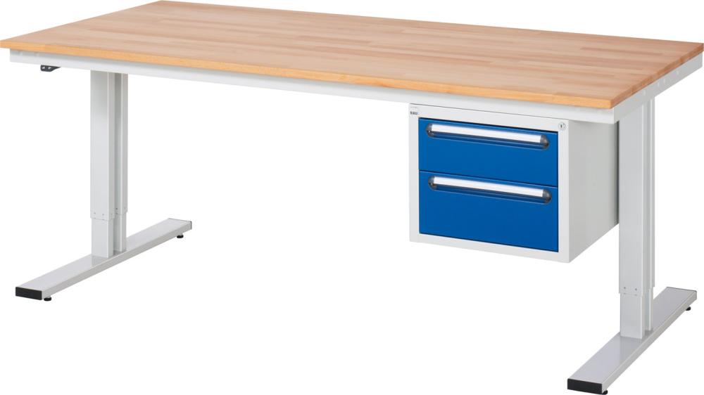 Produktbild Rau Unterbau-Container für Werktische Serie adlatus 300 2 Schubladen 480x600x395mm bild 2
