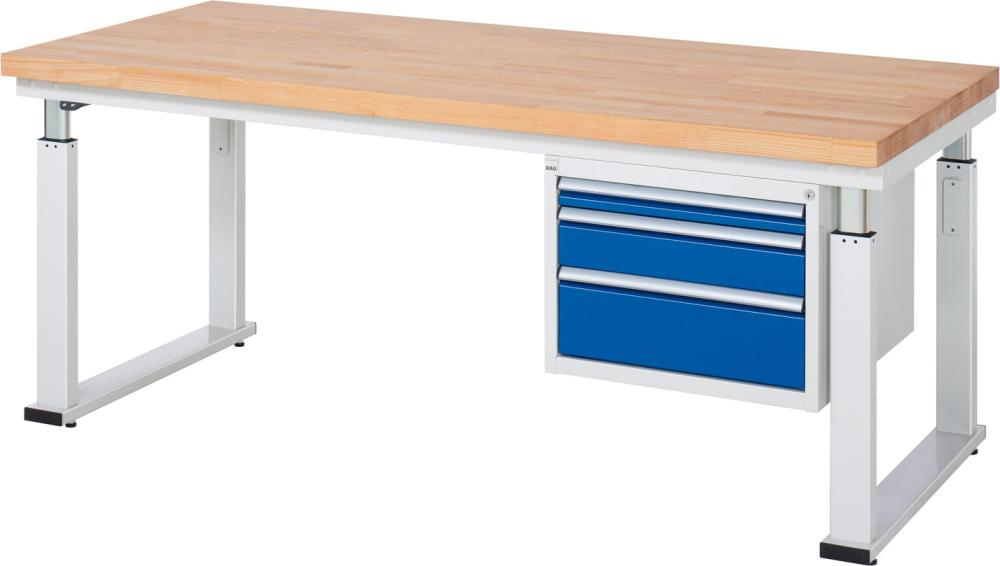 Produktbild Rau Unterbau-Container für Werkbänke Serie adlatus 600 2 Schubladen 580x650x440mm bild 2