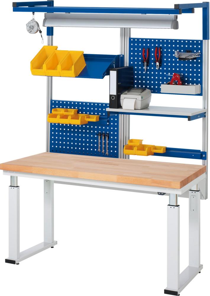 Produktbild Rau Werkbank adlatus 300 Buche Massivplatte 1500x700x740-1140mm bild 2