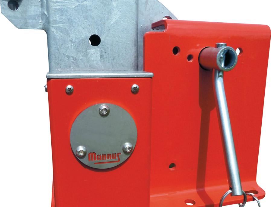 Produktbild Mannus Wegesperre 450 rot weiss 4,66 m lichte Weite Beton bild 3