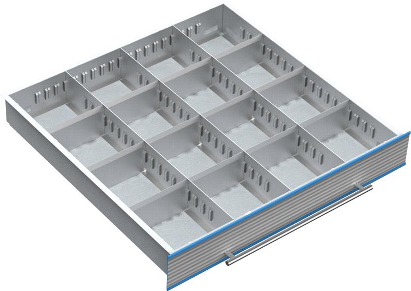 Produktbild Bedrunka+Hirth Metalleinteilung 150mm für Werkzeug Ausgabeschrank TSM bild 2