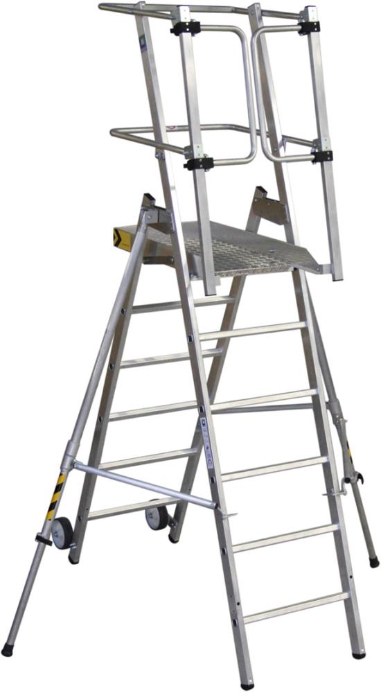 Produktbild Günzburger Plattformleiter flexxStep Standard ohne Teleskopaufsatz 5 Sprossen