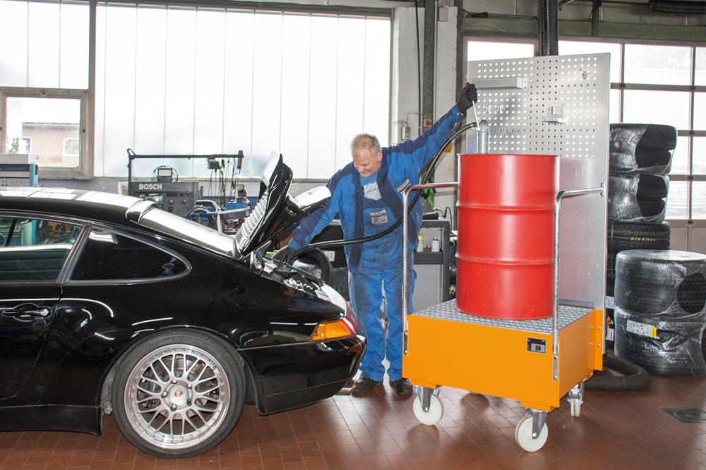 Produktbild Bauer Auffangwanne mit Lochplatte LPW 200-2 lackiert RAL 5012 bild 3