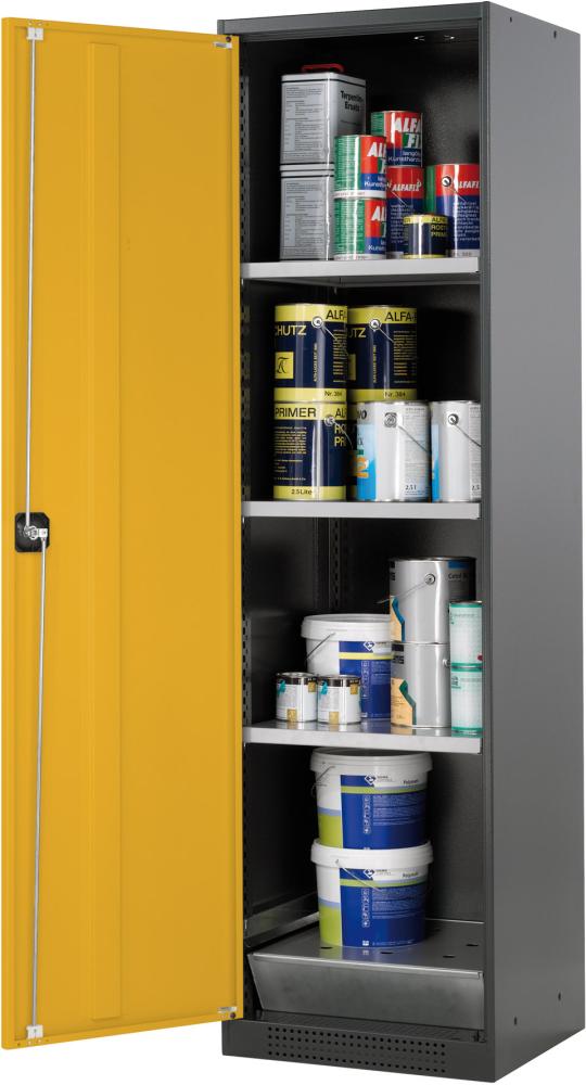 Produktbild Asecos Chemikalienschrank 545x1950 mm 1 Tür gelb