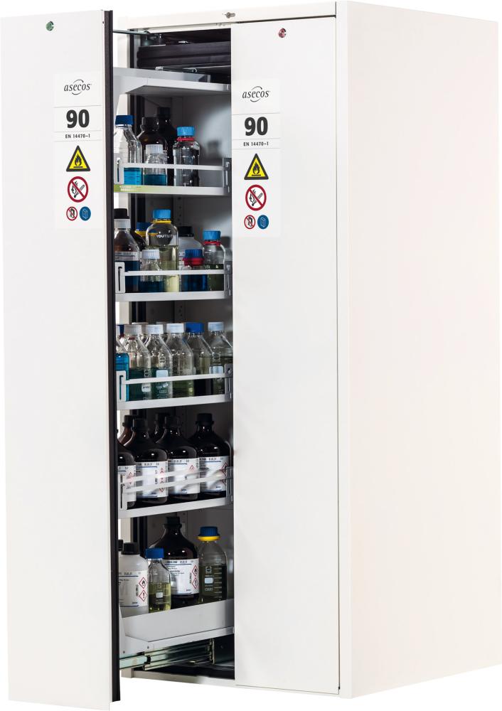 Produktbild Asecos Sicherheitsschrank V-Line 819x1966 mm komplett weiß 8FB