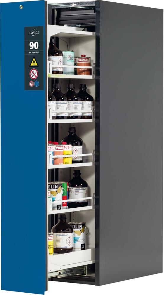 Produktbild Asecos Sicherheitsschrank V-Line 449x1966 mm Tür blau 4FB bild 1