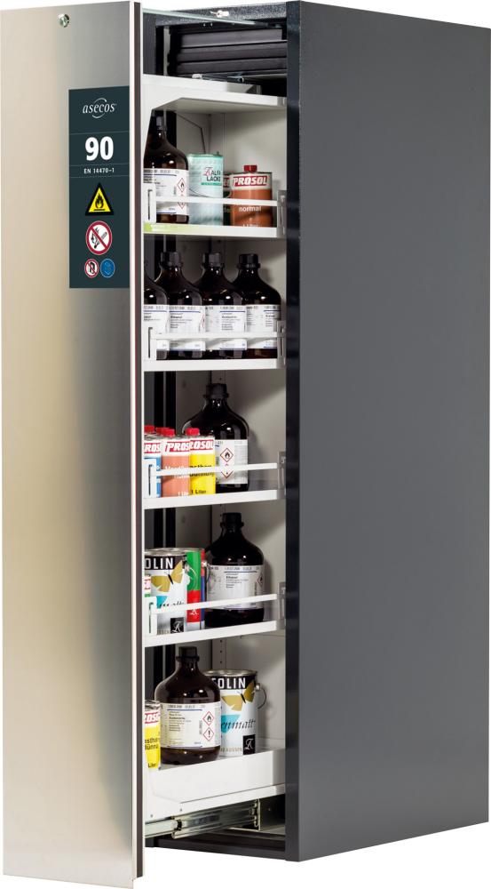 Produktbild Asecos Sicherheitsschrank V-Line 449x1966 mm komplett grau 4FB bild 2