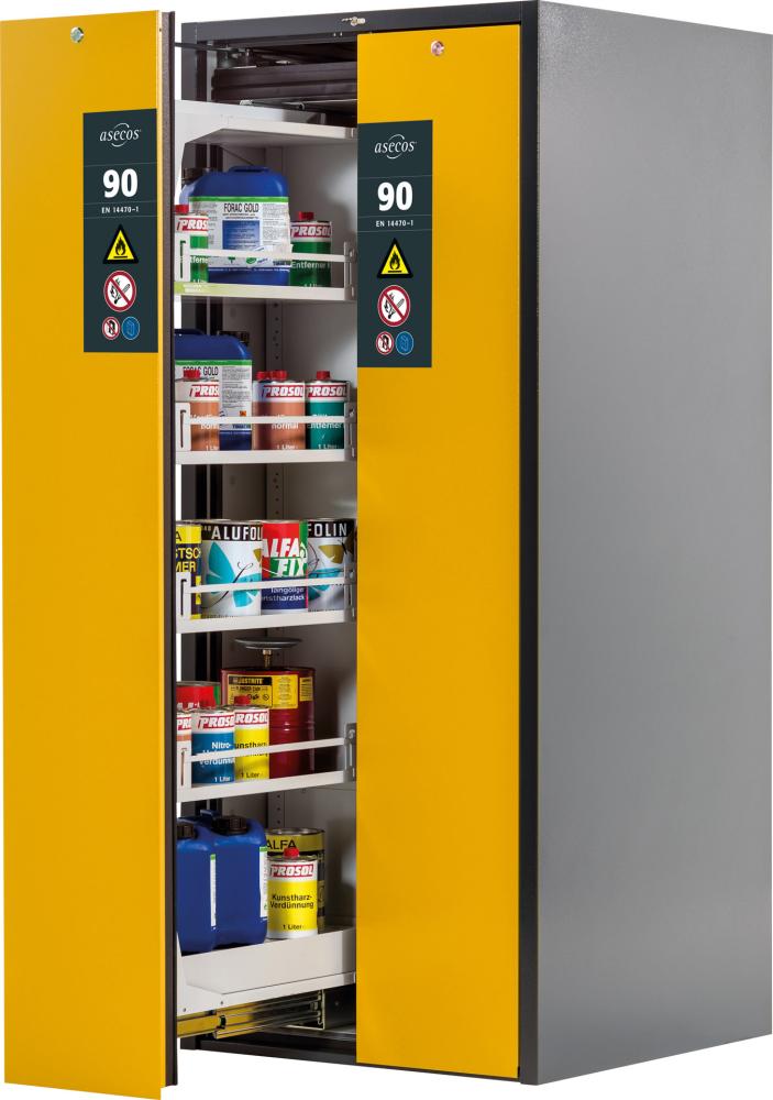 Produktbild Asecos Sicherheitsschrank V-Line 819x1966 mm Tür gelb 8FB