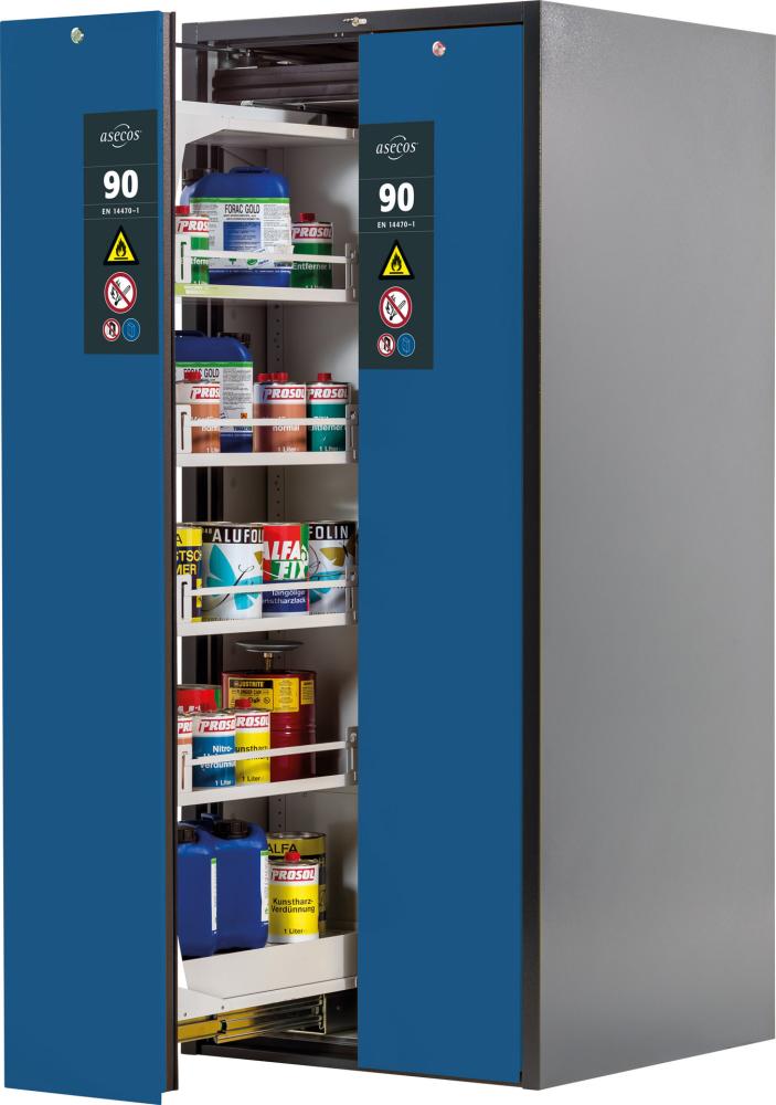 Produktbild Asecos Sicherheitsschrank V-Line 819x1966 mmTür rot 8FB