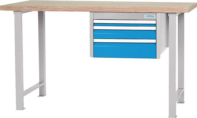 Produktbild Bedrunka+Hirth Reihenwerkbank mit 3 Schubladen und Hängeschubladenblock