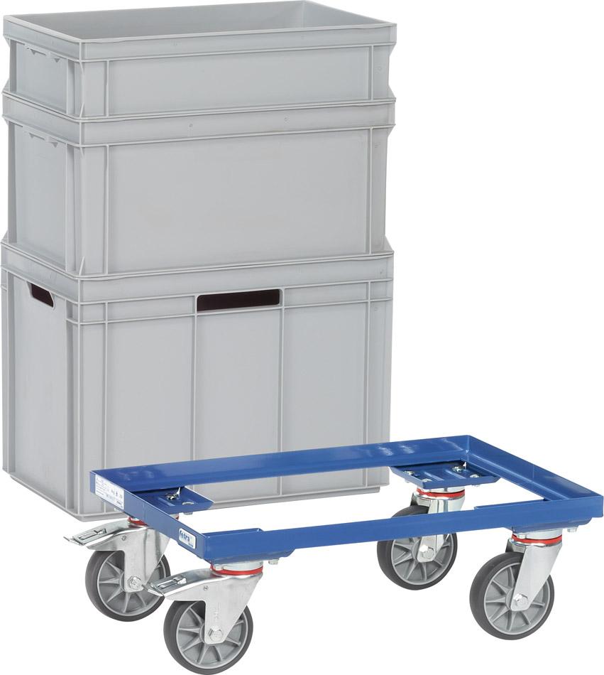 Produktbild FETRA Eurokasten Roller mit Griff Ladefläche 605 x 405 mm bild 2
