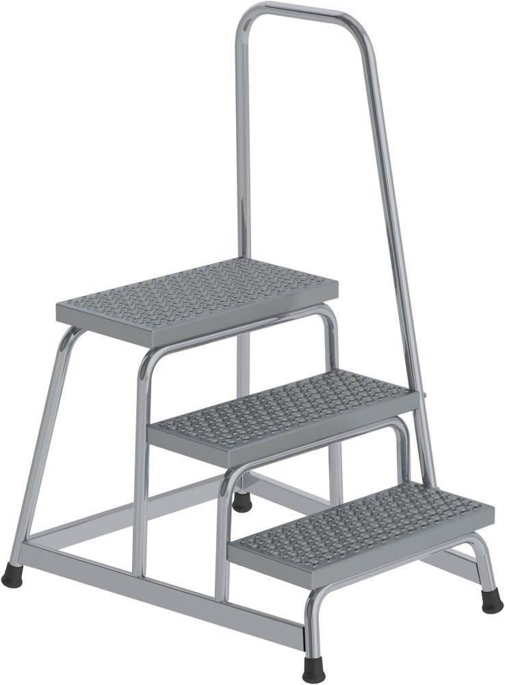 Produktbild Günzburger Alu Arbeitspodest R13 starr mit Handlauf 3 Stufen