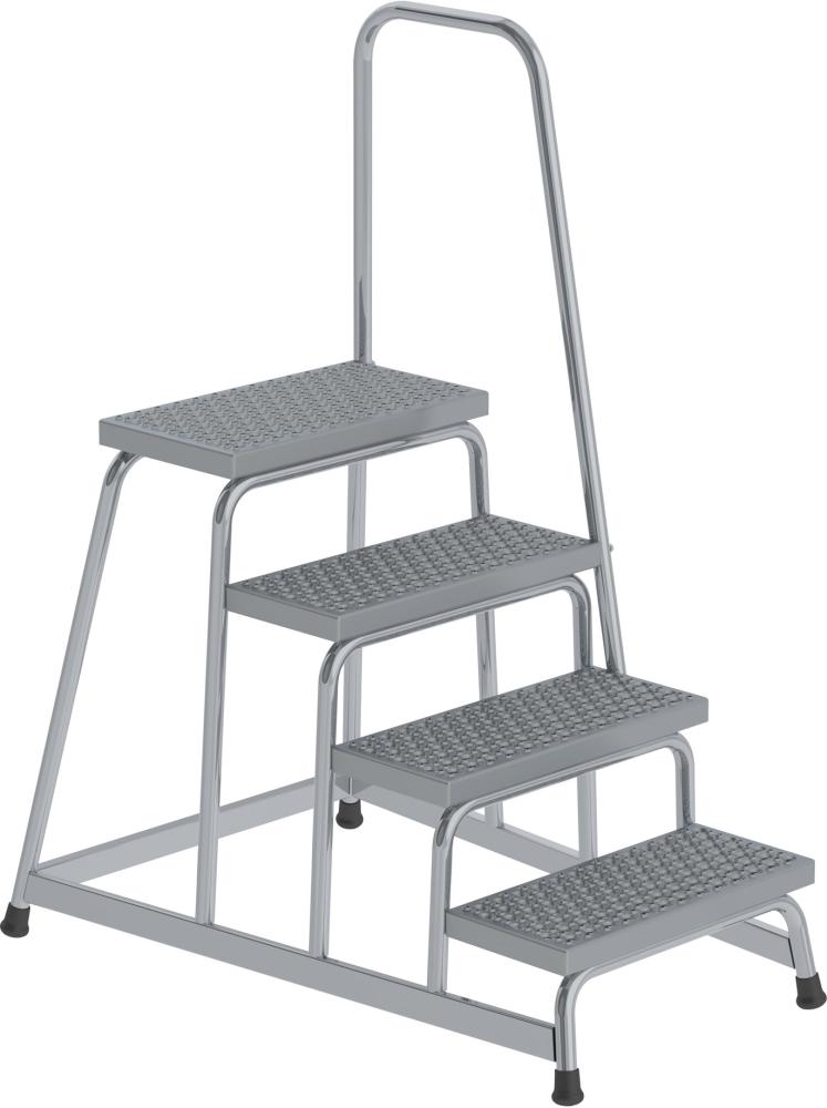 Produktbild Günzburger Alu Arbeitspodest R13 starr mit Handlauf 4 Stufen