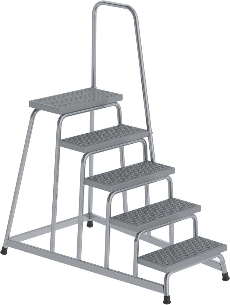 Produktbild Günzburger Alu Arbeitspodest R13 starr mit Handlauf 5 Stufen